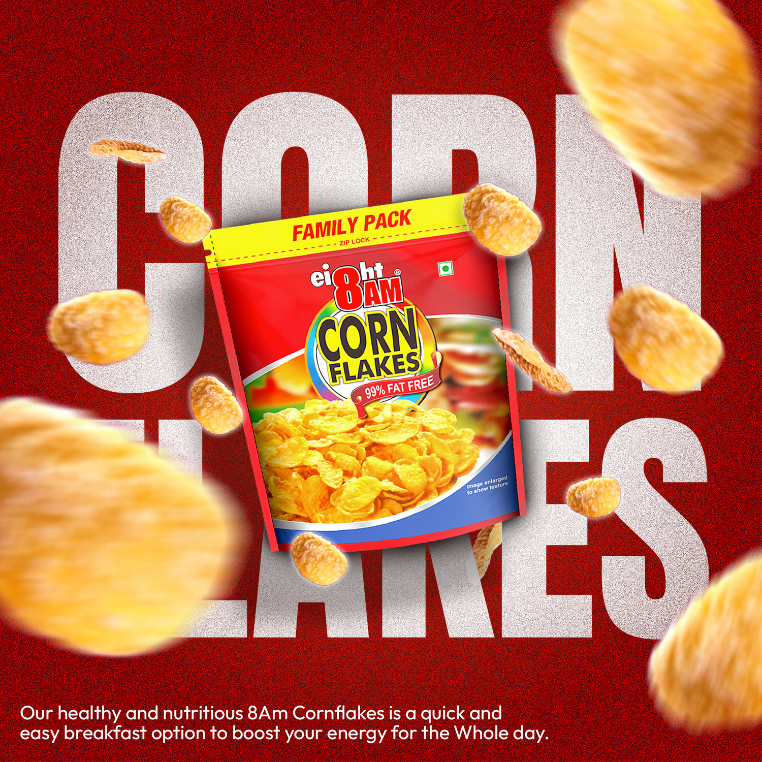 Image of 8AM Corn Flakes Family Pouch