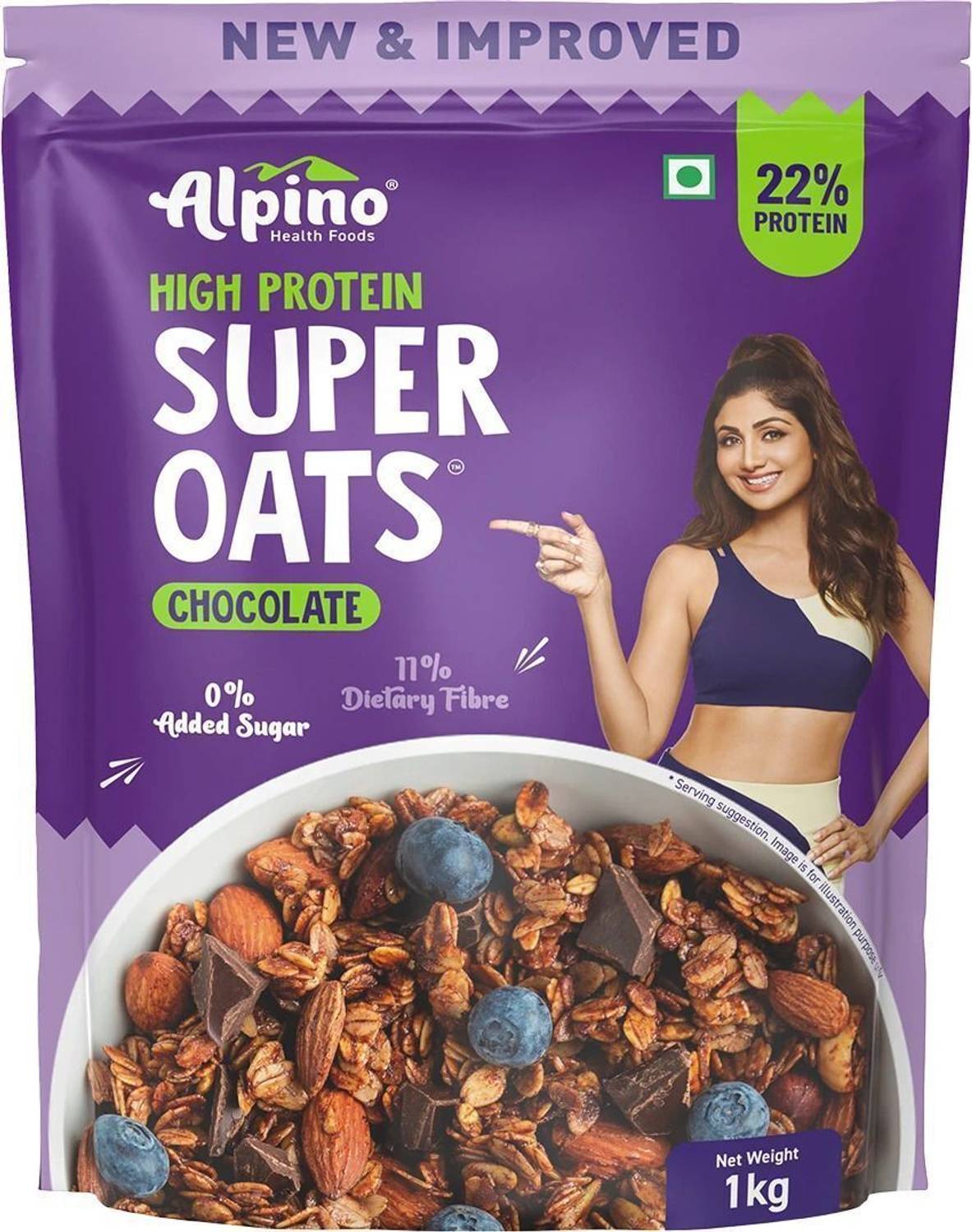 Alpino Peanut Butter Super Rolled Oats Chocolate - Image 1