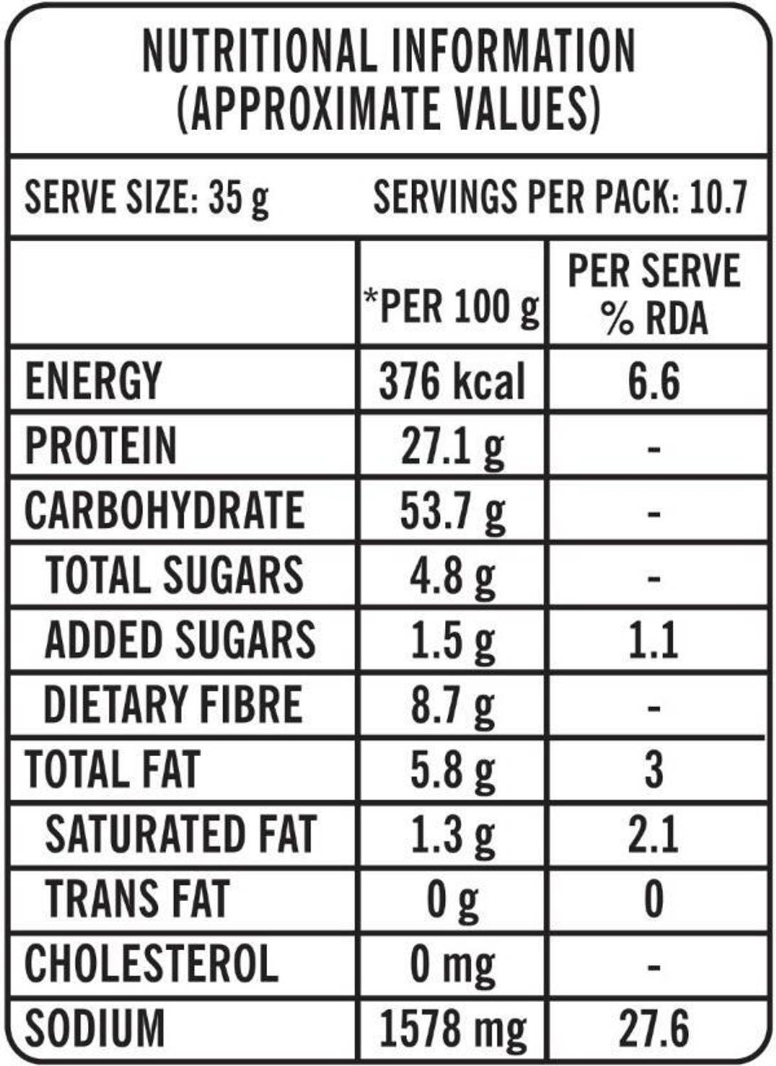 Tata Soulfull Protein Dark Cocoa & Almond Oats 375g - Image 4