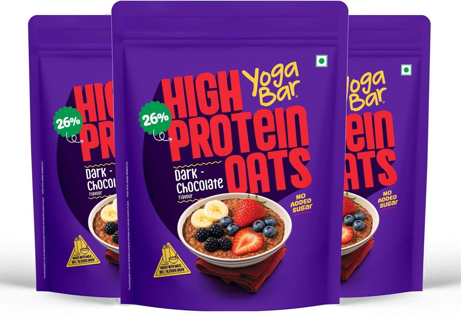 Yogabar 26g High Protein Oats Dark Chocolate