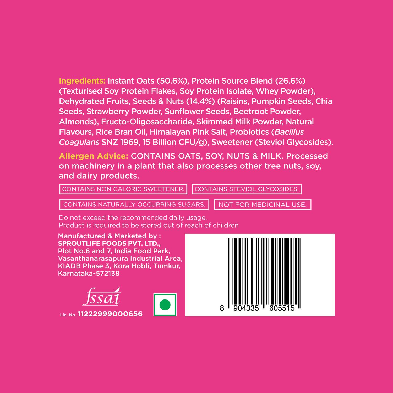 Yogabar High Protein Oats 26g - Image 4