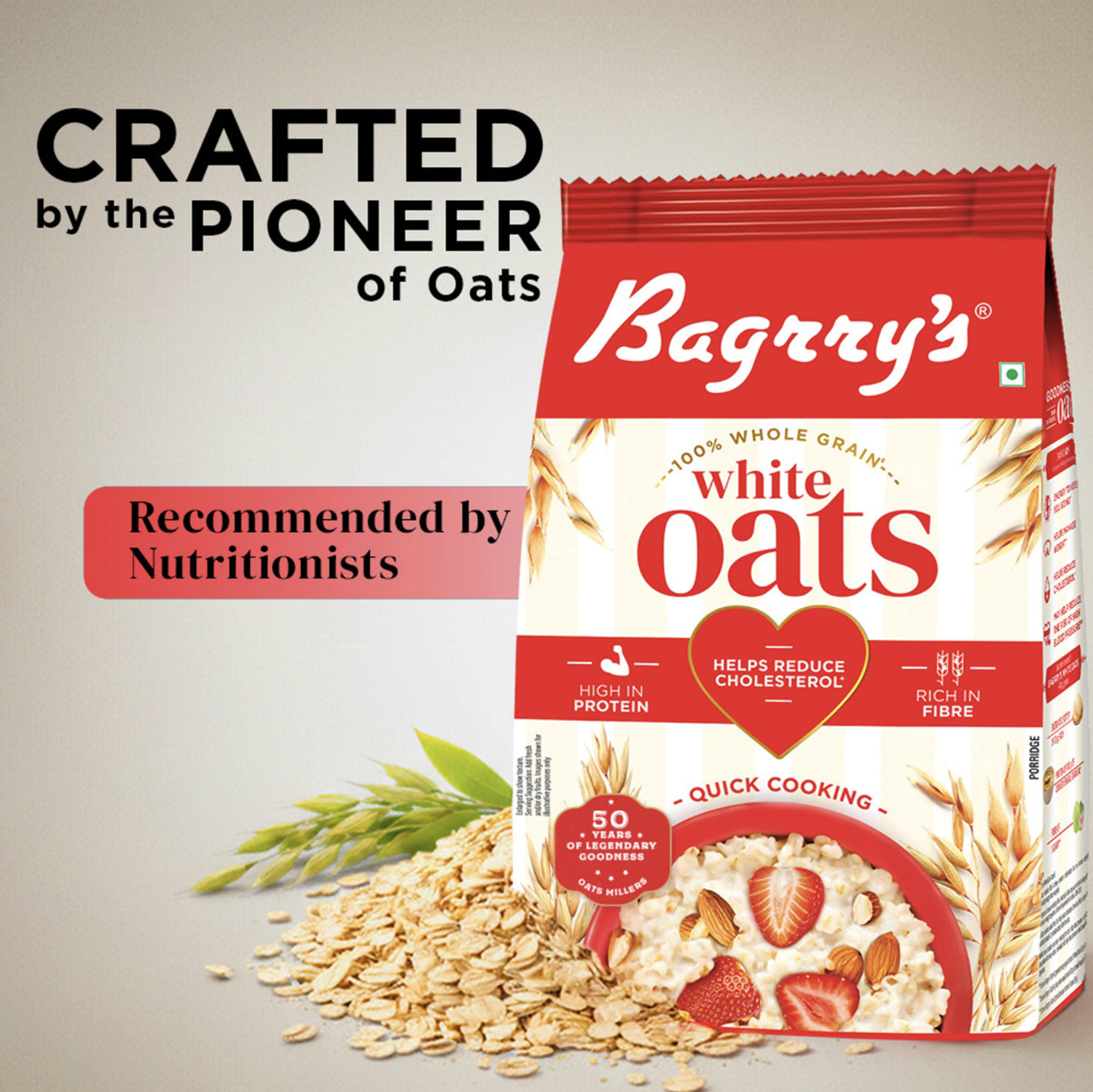 Image of Bagrry's by Bagrry's White Oats Pouch Bag