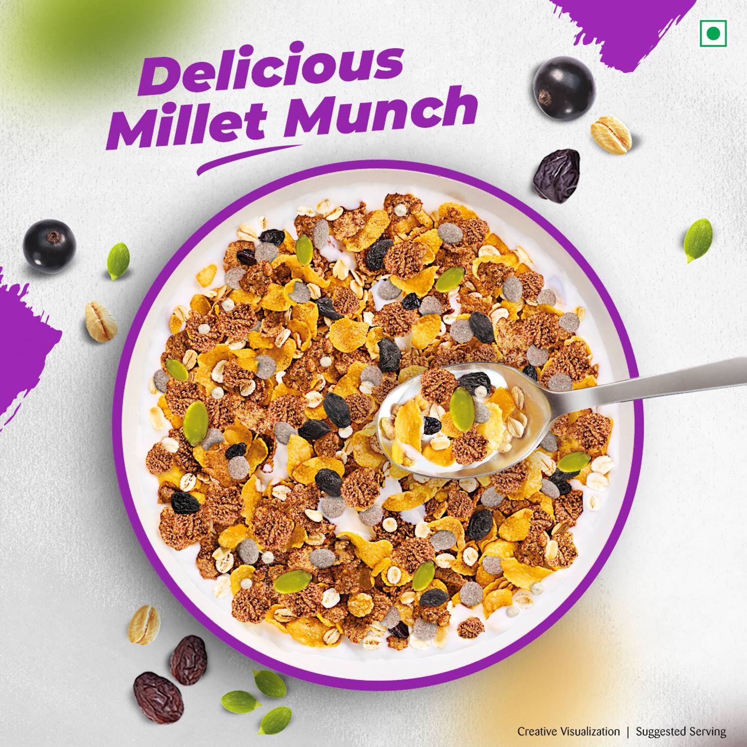 Kellogg's Millet Muesli 84% Fruit, Seed & Multigrain - Image 5