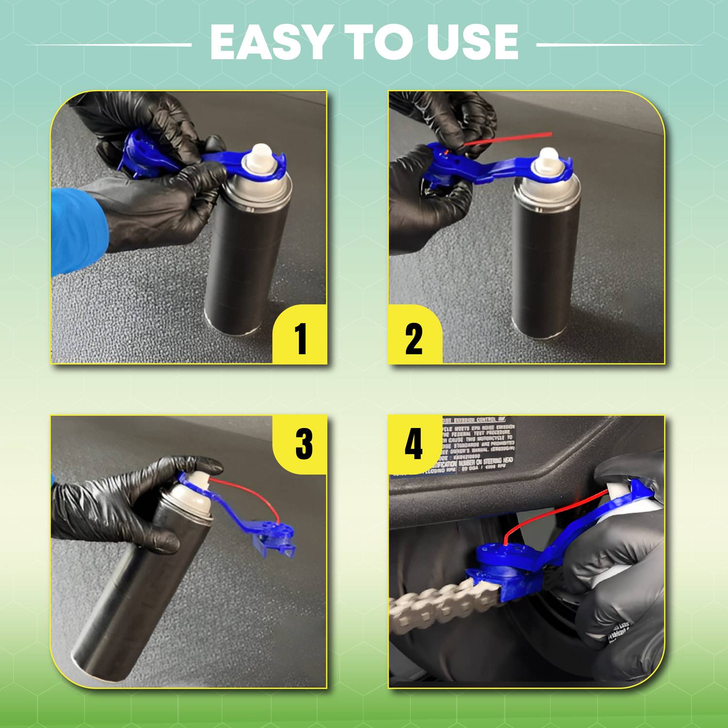BRXR Bike Chain Cleaner and Lube Spray With Brush & Chain Oiler Nozzle Dispenser For Removes Dirt, Grease And Lubricate | Increases Chain Performance Chain Oil