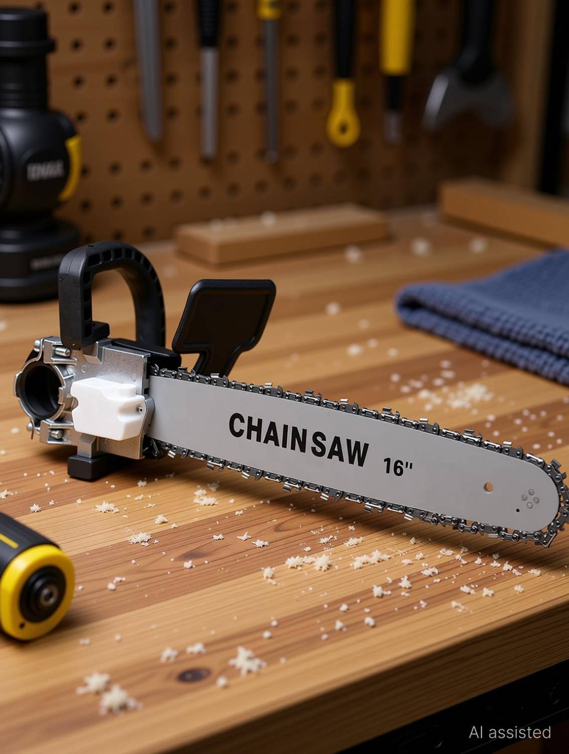 DUMDAAR 16inch Chainsaw Stand Bracket Set for 4inch Grinder - Image 3
