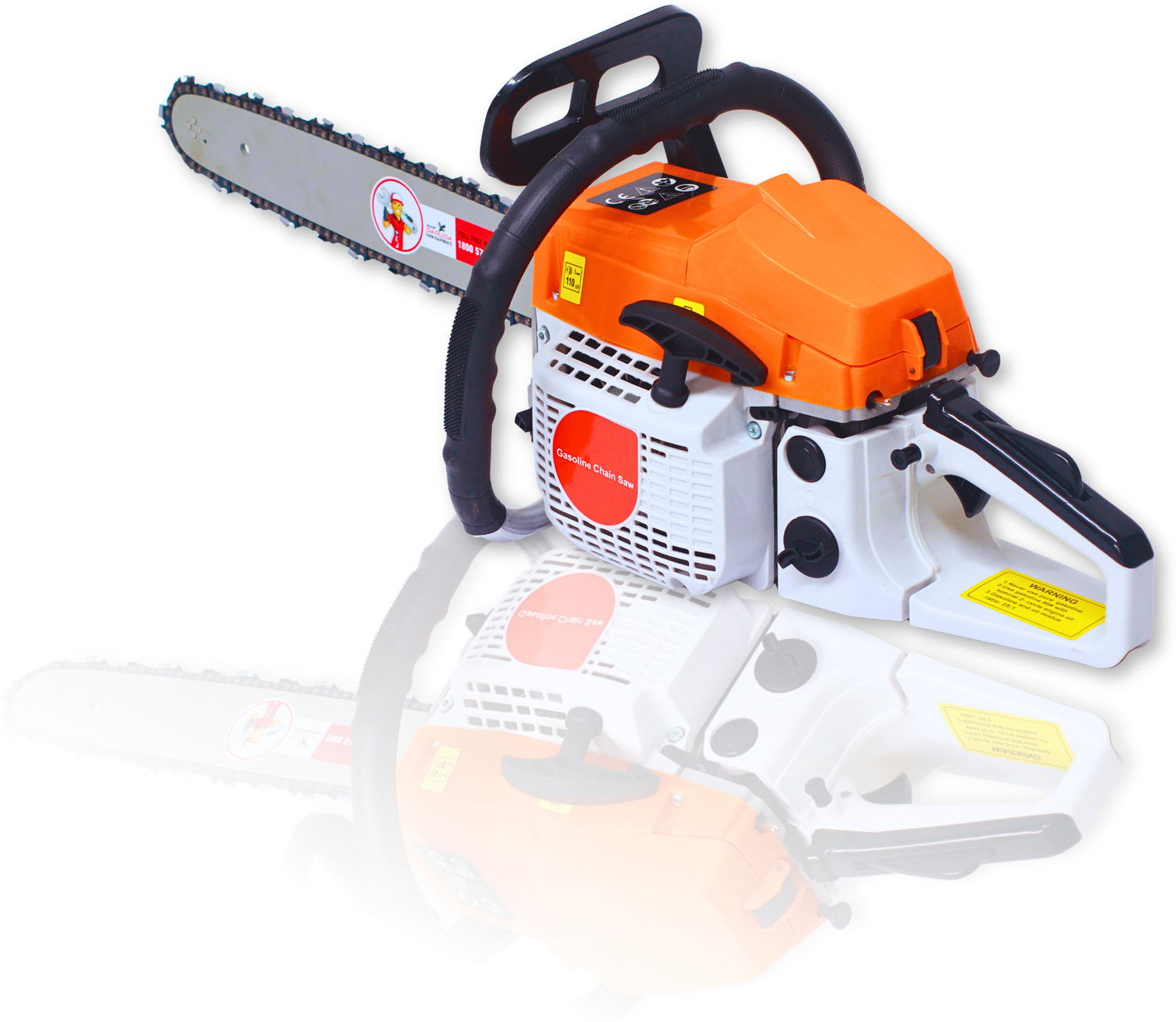 Image of Sharp Garuda Chainsaw 18inch | 58cc 2-Stroke Petrol Engine | Wood Cutting Saw Machine | Tree Cutter Tool for Garden & Farming Branch Felling, Trimming & Outdoor Use Fuel Chainsaw