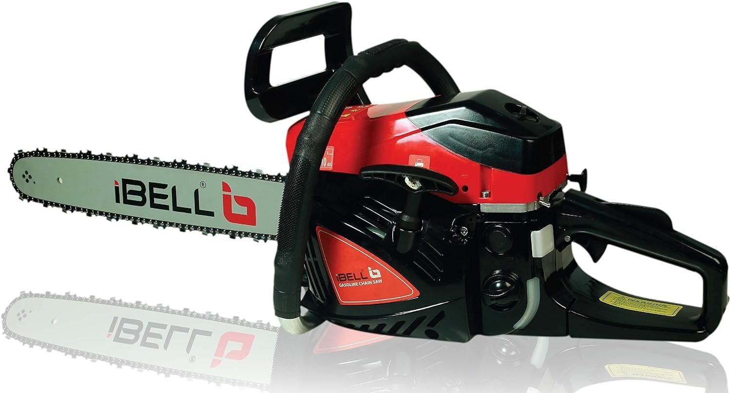 Image of iBELL 5858CS 2.4KW /3.3HP, 58cc Full Crank 2-Cycle,18-Inch Bar and Automatic Chain Oiler IBL 5858CS Cordless Chainsaw