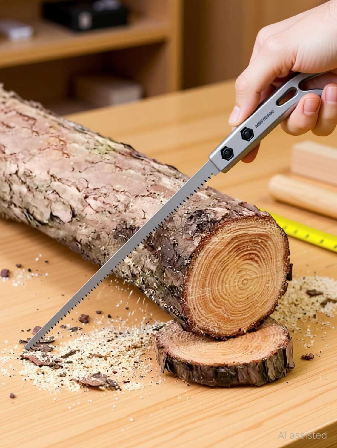 Image of MBVTREADS Portable Hand Saw, 9 Inch Rugged Blade Hand Tool Kit Hand Tool Kit