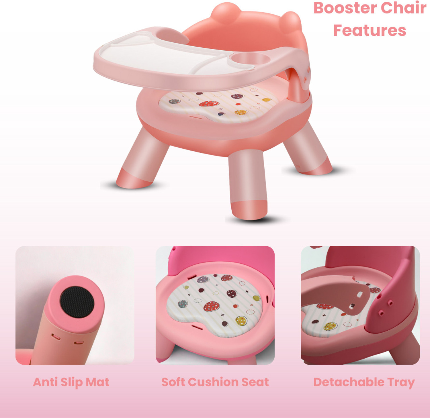 Image of Little Olive Multifunctional Musical Booster Chair for Toddlers