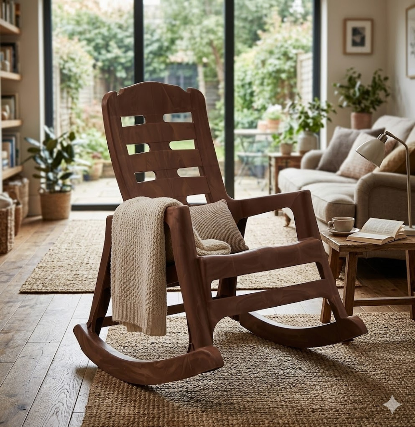 Image of NP NATIONAL Since 1952 Ergonomic Kids Plastic Rocking Chair Comfortable Playtime Seating for Children