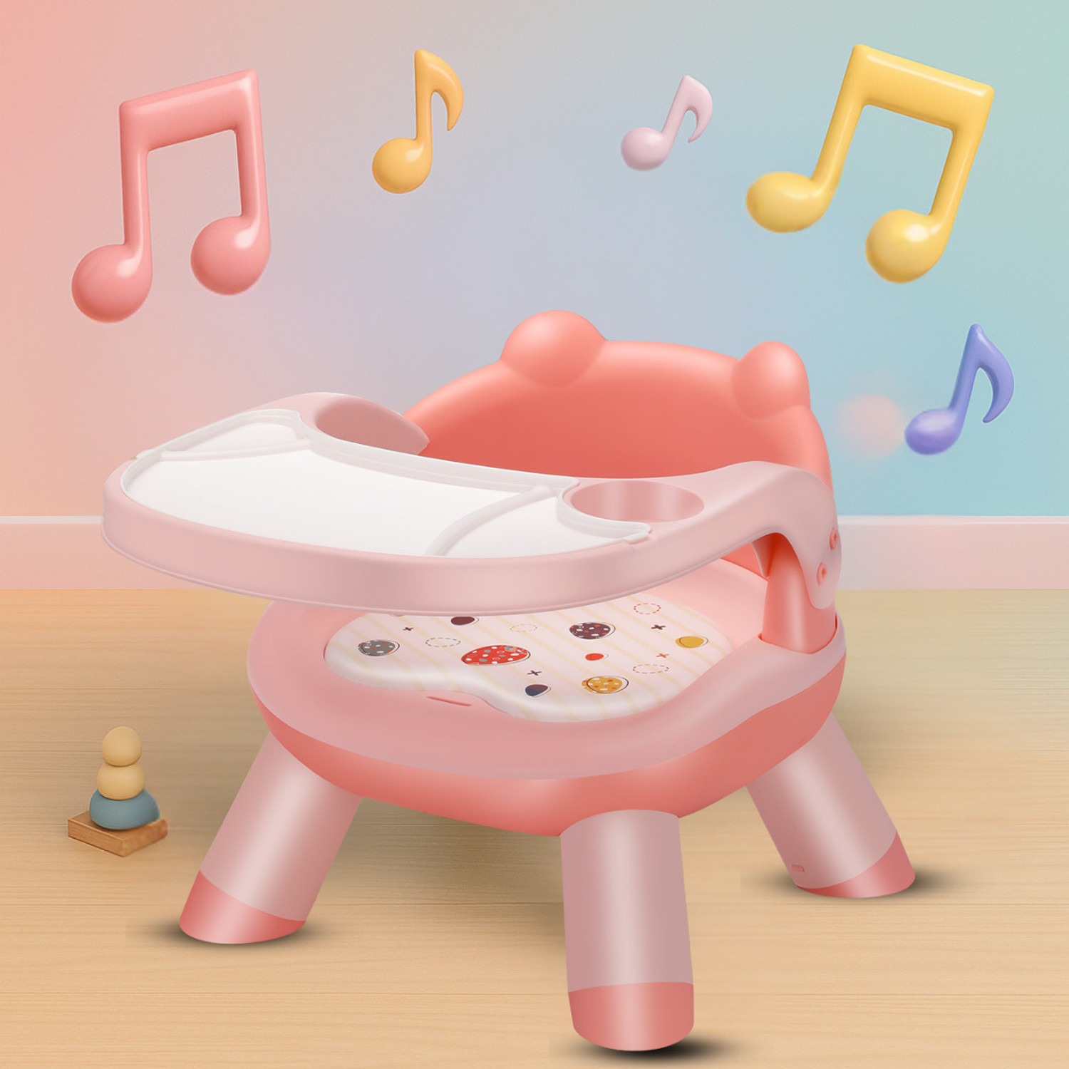 Image of Little Olive Multifunctional Musical Booster Chair for Toddlers