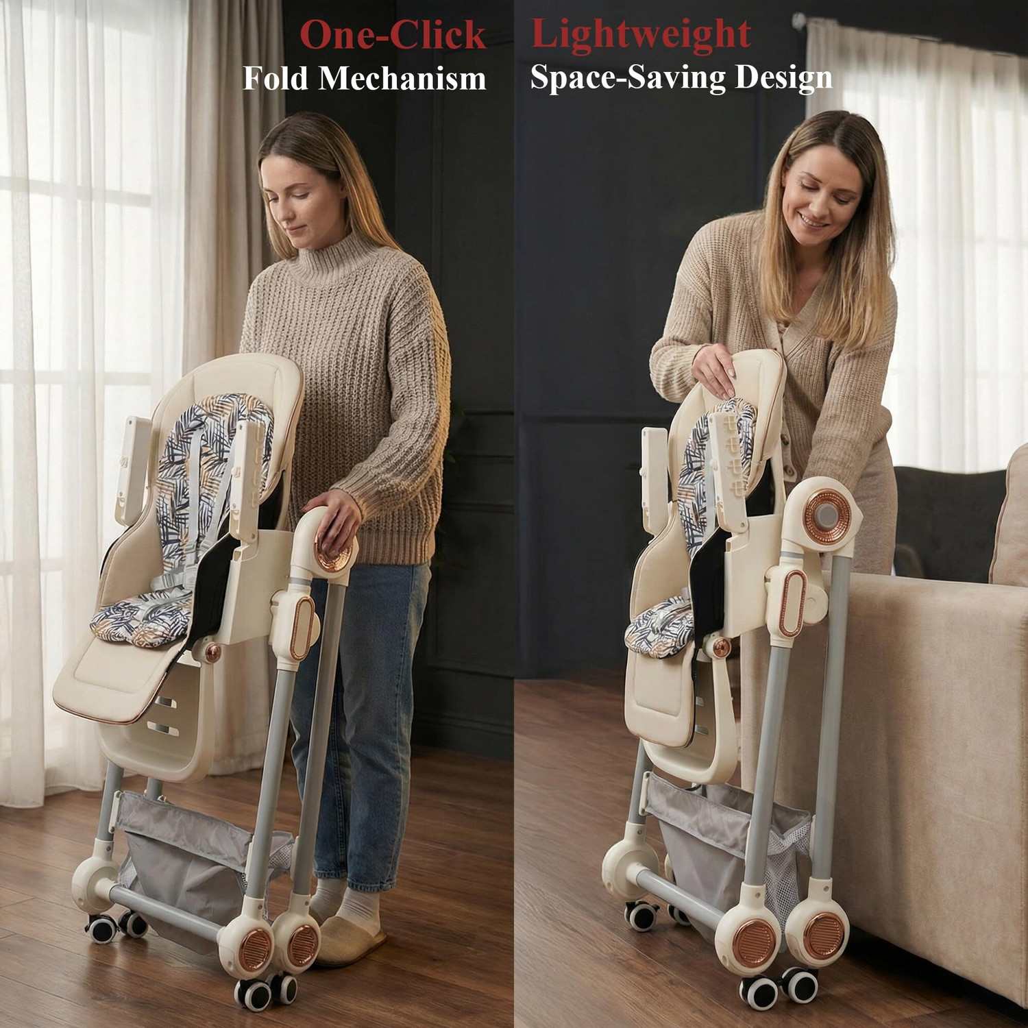 Image of baybee 3-in-1 Baby High Chair | Feeding & Activity Chair for 6 Months to 5 Years