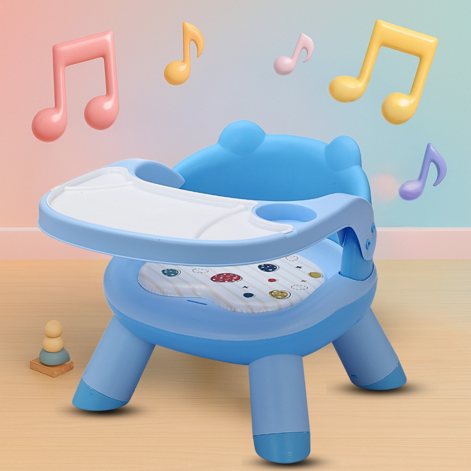 Image of Little Olive Multifunctional Musical Booster Chair for Toddlers