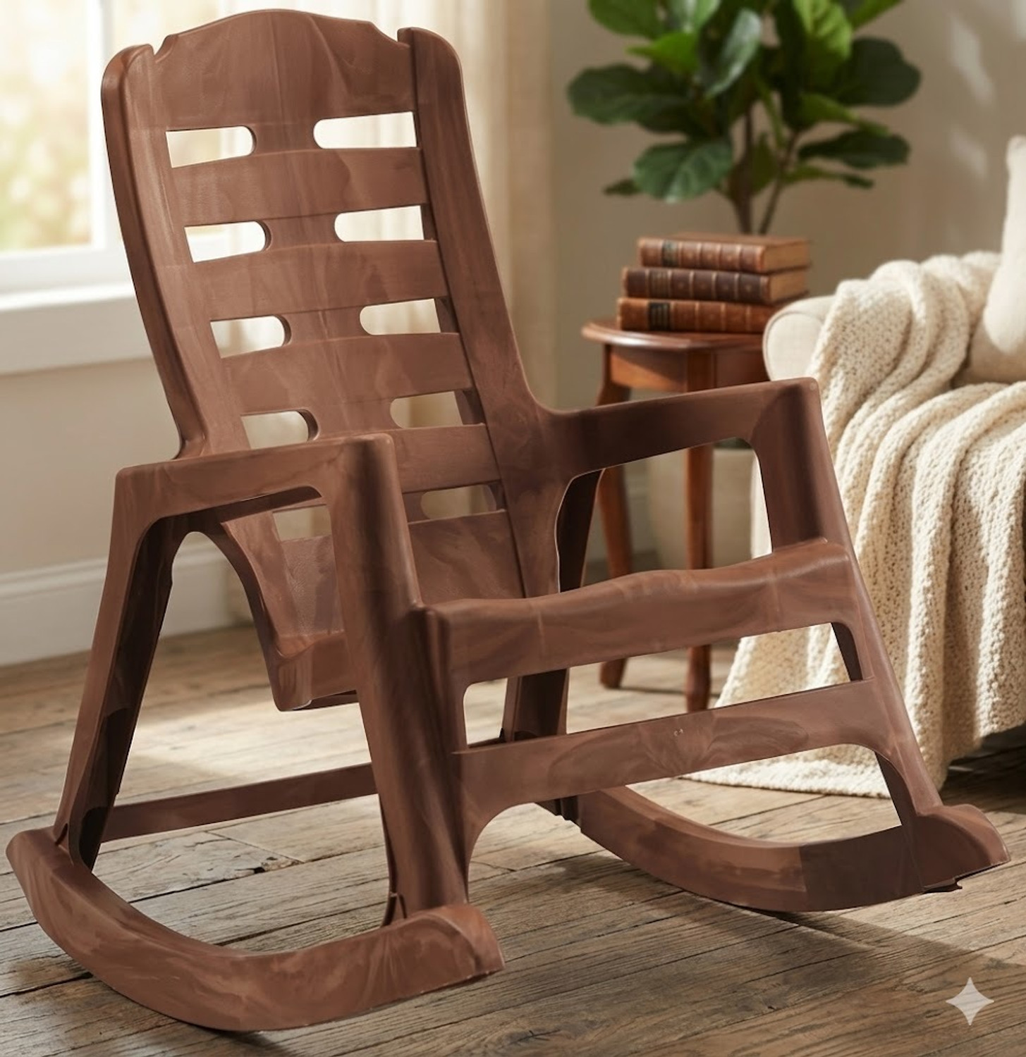Image of NP NATIONAL Since 1952 Ergonomic Kids Plastic Rocking Chair Comfortable Playtime Seating for Children