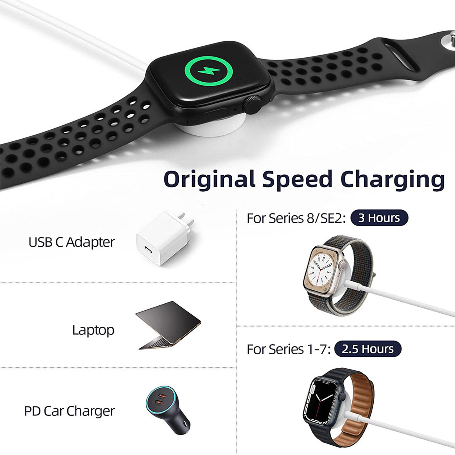 Image of Talabat Wireless Magnetic Pad Compatible with smart watches and iwatches Charging Pad