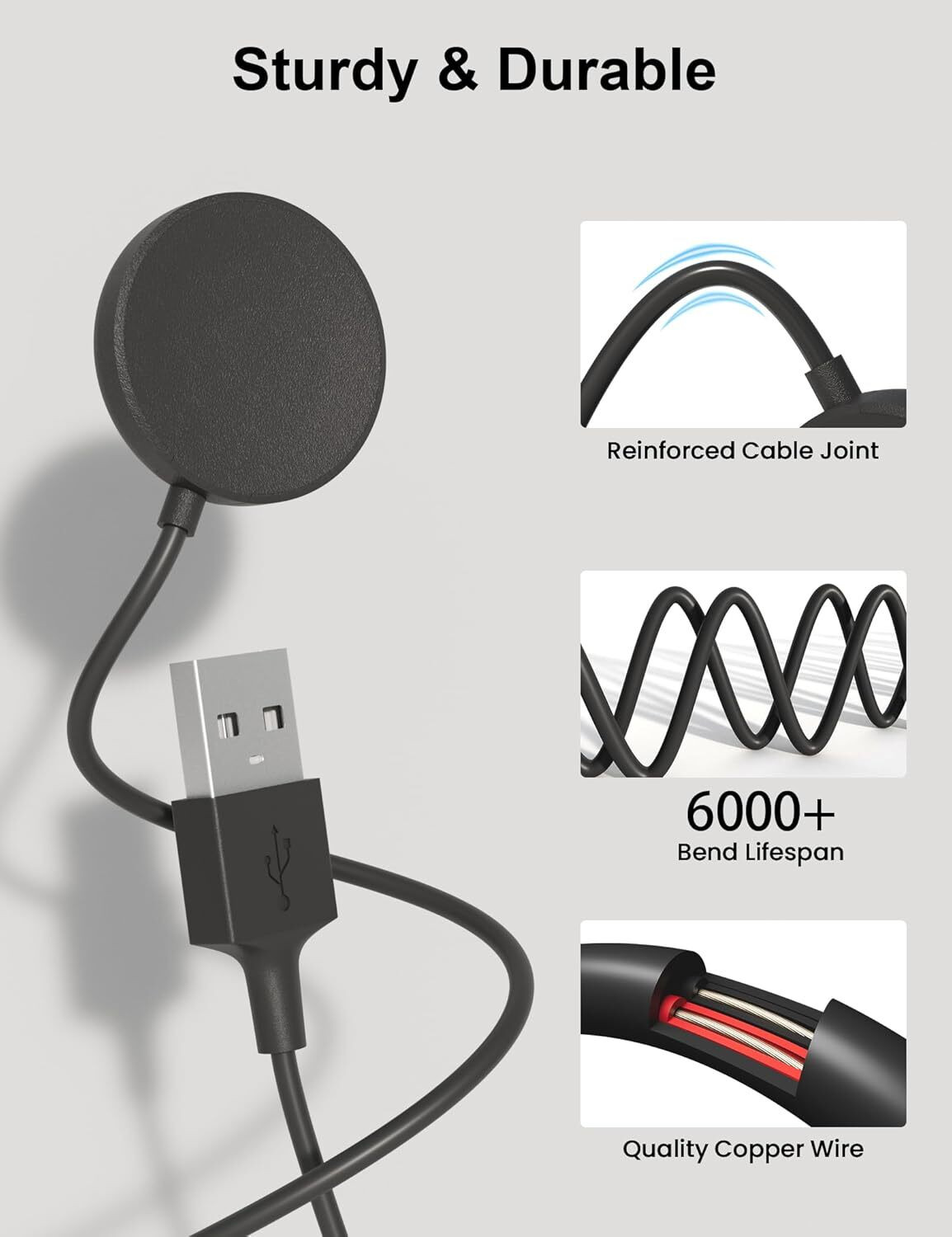 Image of smarto High Performance Samsung Galaxy Watch 4 Series / Watch 5 series / Watch 3 Charging Pad