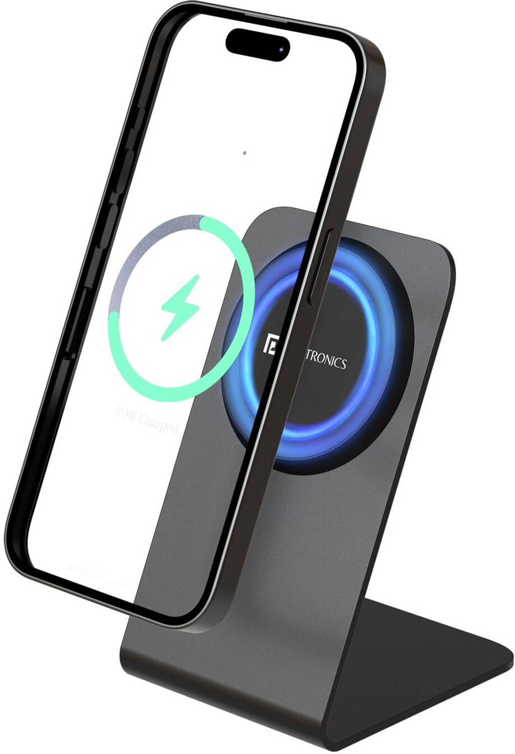 Image of Portronics Flux 2 15W Qi2 Certified Fast Charging Wireless Charger, Best for iPhone Charging Pad