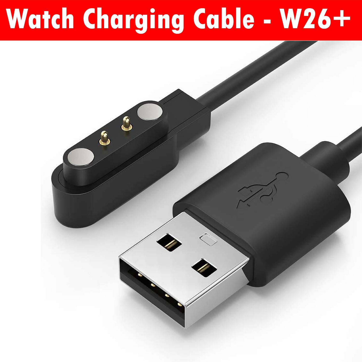 ABHINANDAN Magnetic Charging Cable 0.5 m USB Fast W26 Cable, Watch Charger Charging Pad