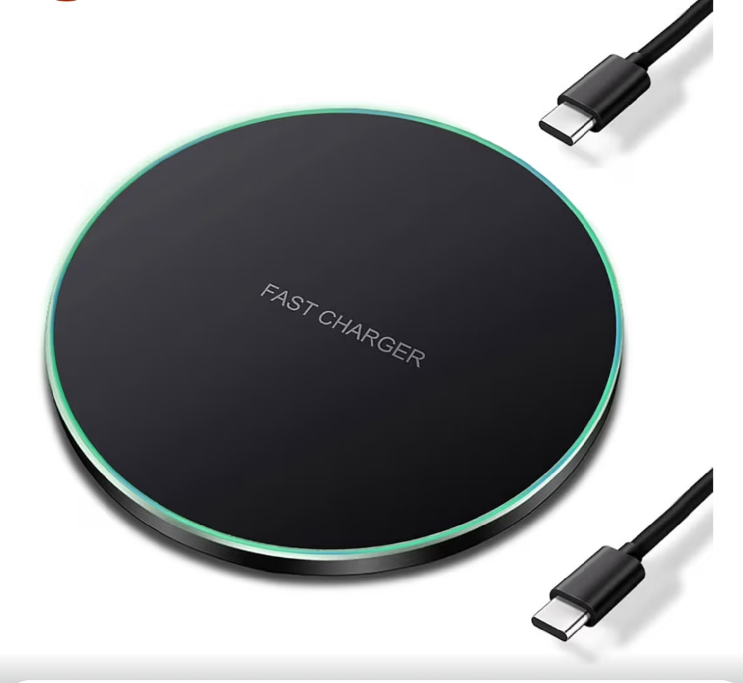 Image of SYAMX PACK Wireless charger 15W Round, Effortless & Fast smart Qi Charging pad Charging Pad Charging Pad