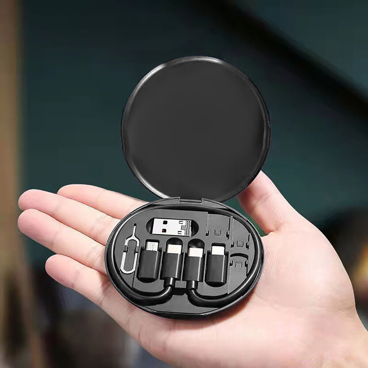 Image of BUFONA Multi Charging Cable Adapter OTG 5in1 Data Cable Set with 60W Fast ChargingCable Charging Pad