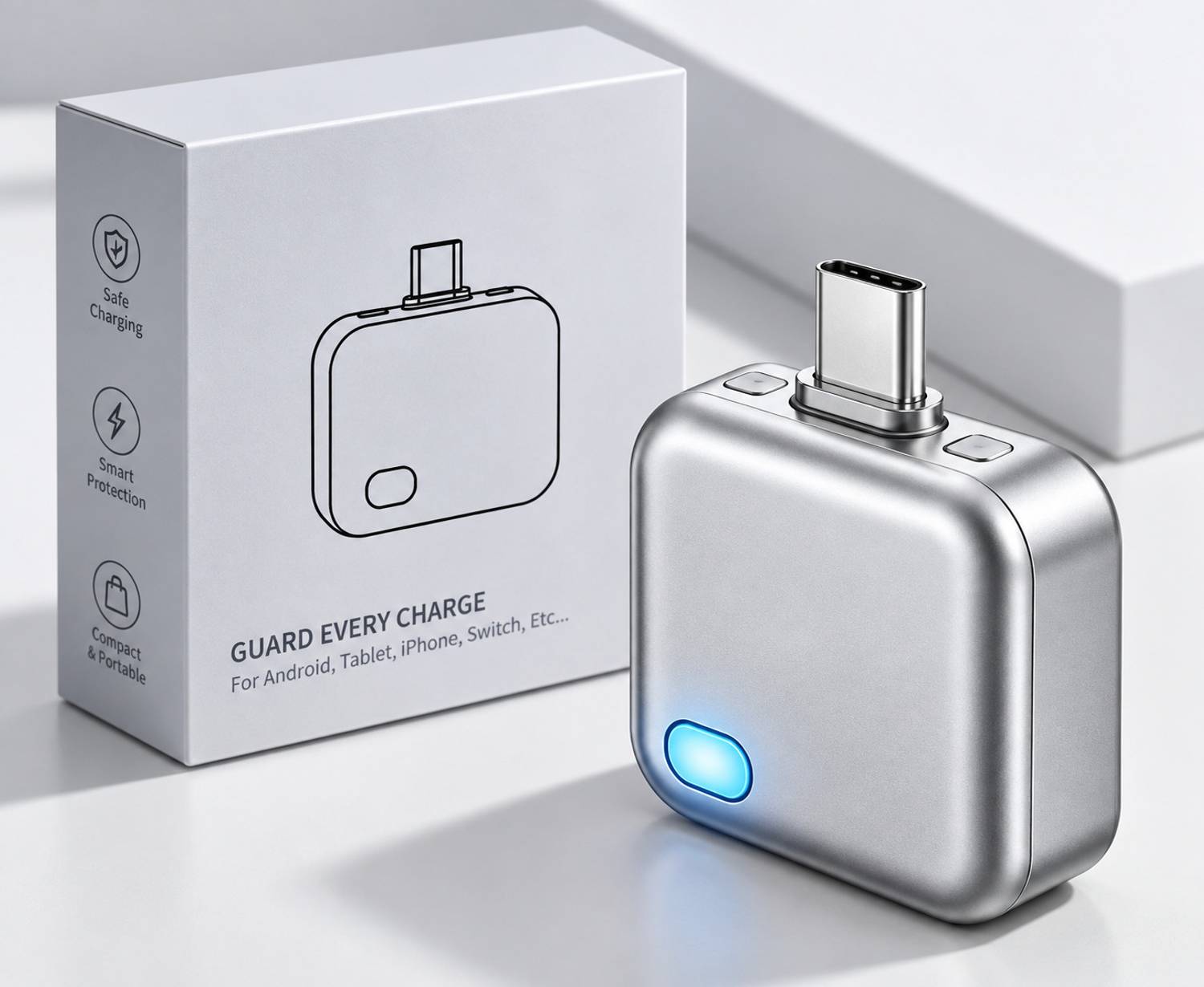 LifeLily Smart Auto Disconnect Charger 140W Fast Charging Adapter for Phone Tablet Charging Pad