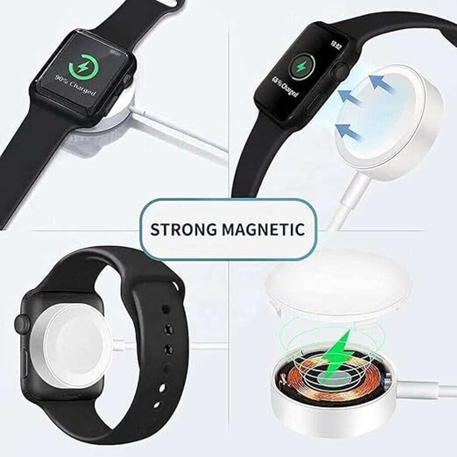 Image of GENIUSGRAWTH Wireless Charger Positive Magnetism Watch Cable For Watch 8max T800 Charging Pad