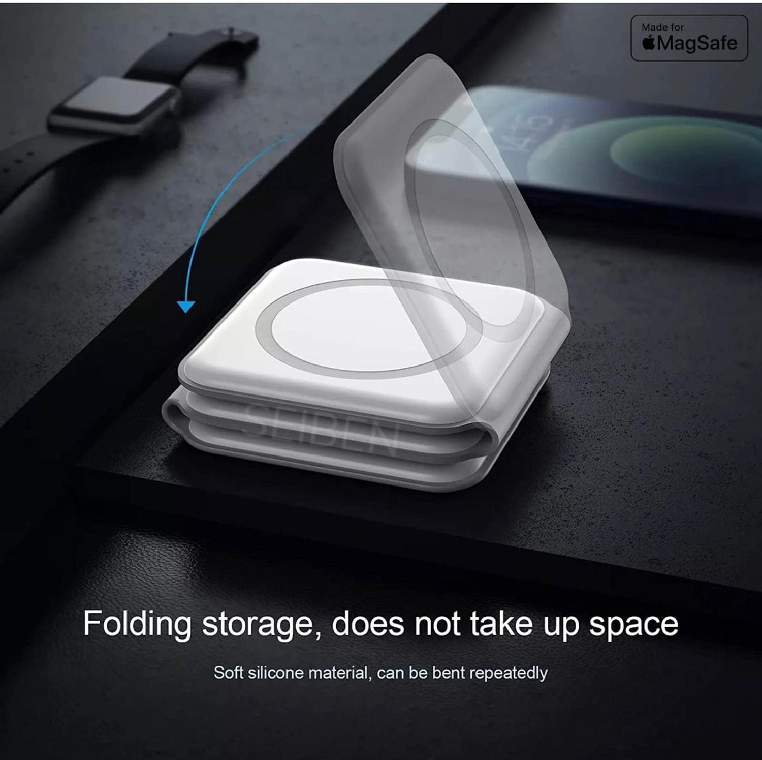 Image of JPGC 3 in 1 MagSafe Magnetic Foldable Wireless Charger | foldable charger Charging Pad
