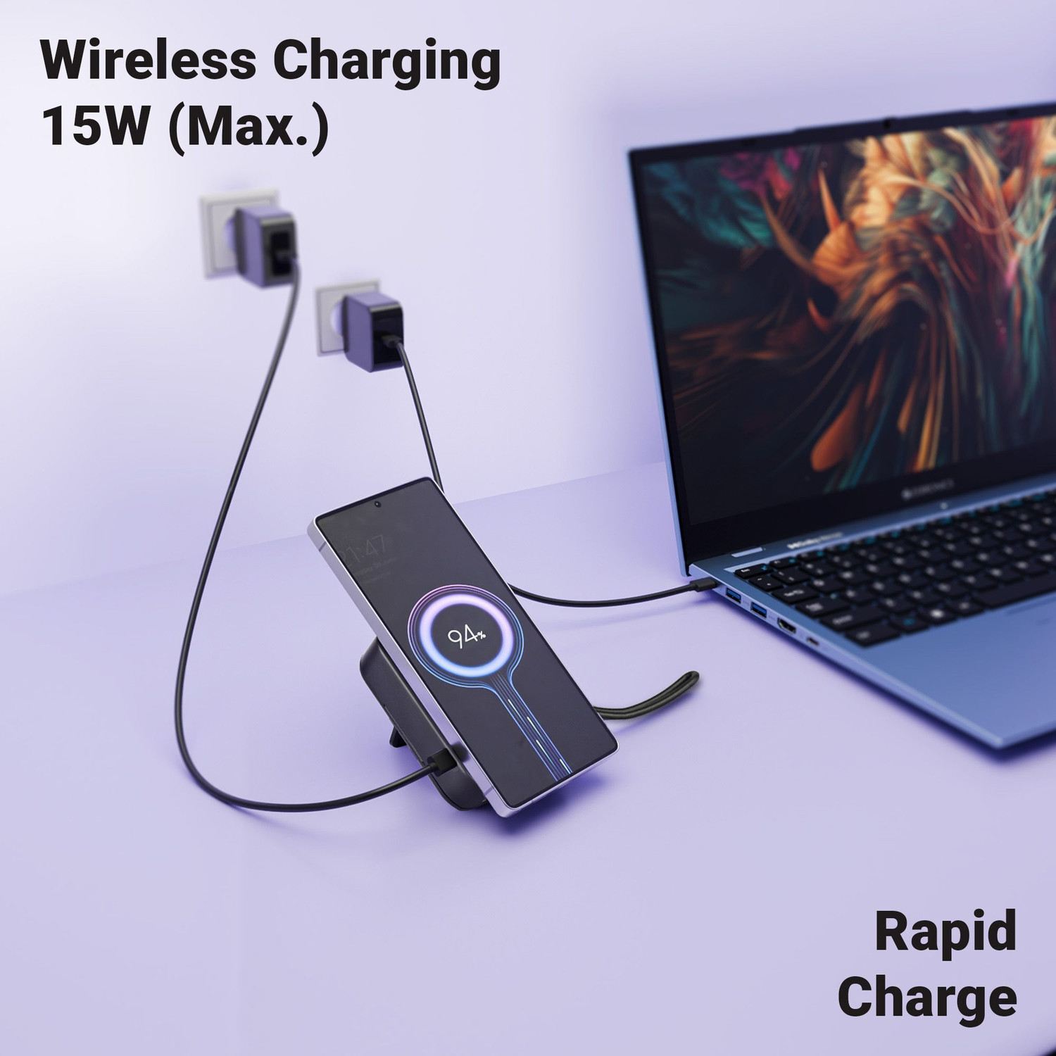 Image of ZEBRONICS ZEB-TRAVMATE 100 (Black) Charging Pad