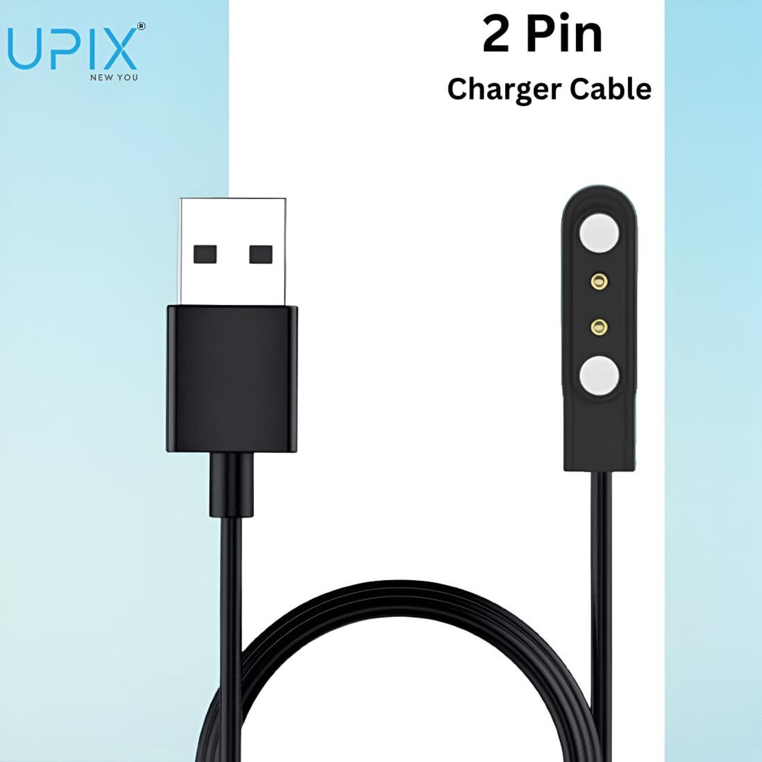 Image of parth FireBolt 4-PIN USB Fast Charger Cable Magnetic For Smart Watch Charging Pad