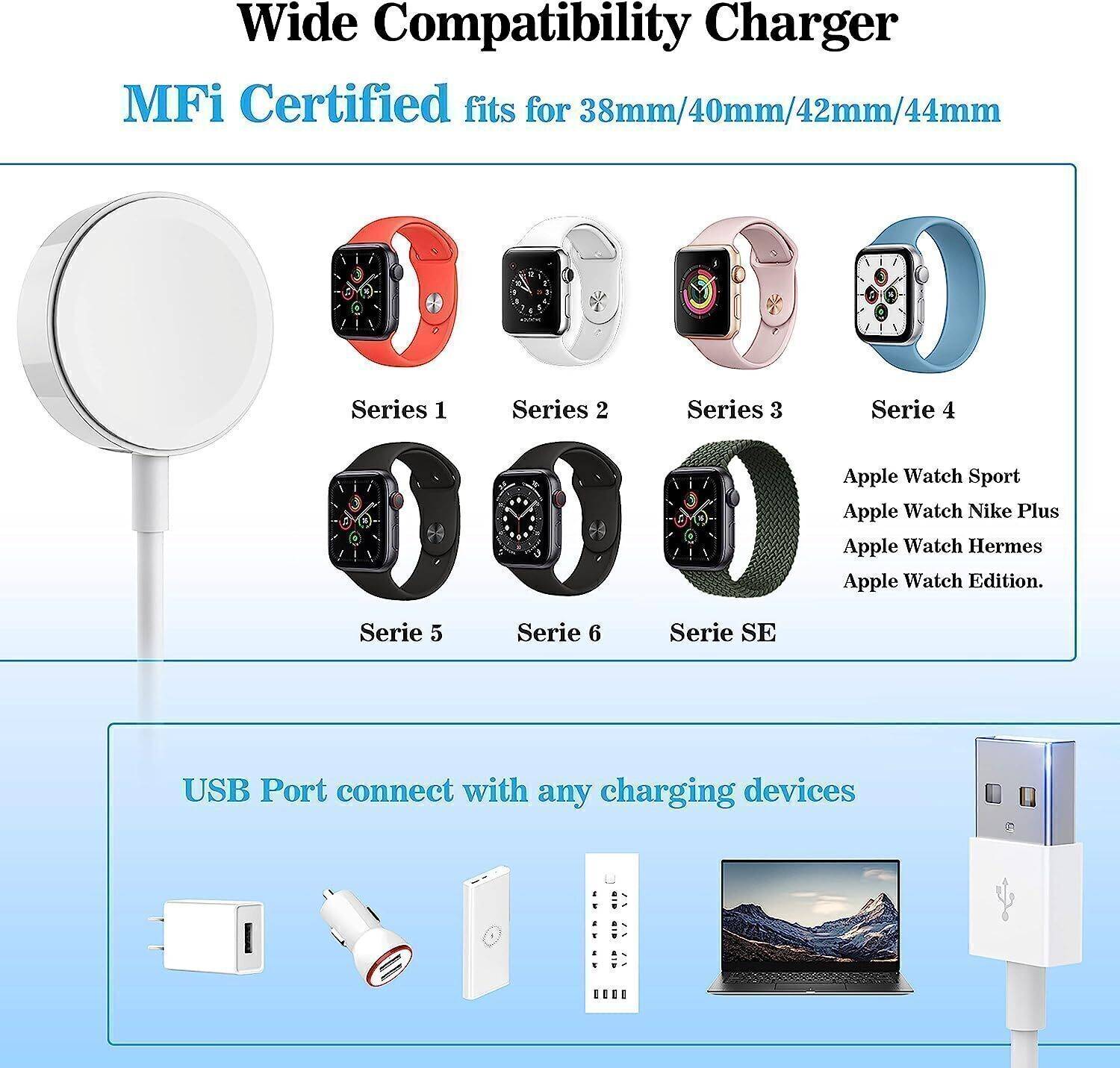 MARS Magnetic Fast Wireless Charging Cable for Samsung Galaxy Watch - Image 5