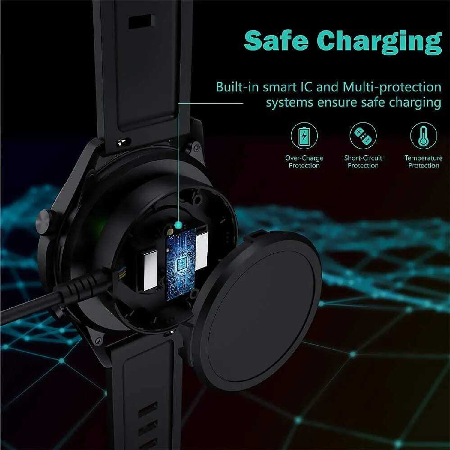 Image of ANRENTOS Magnetic Dock Compatible With Huawei Watch Gt /Gt 2 / Gt 2E - Usb Charging Cable Charging Pad