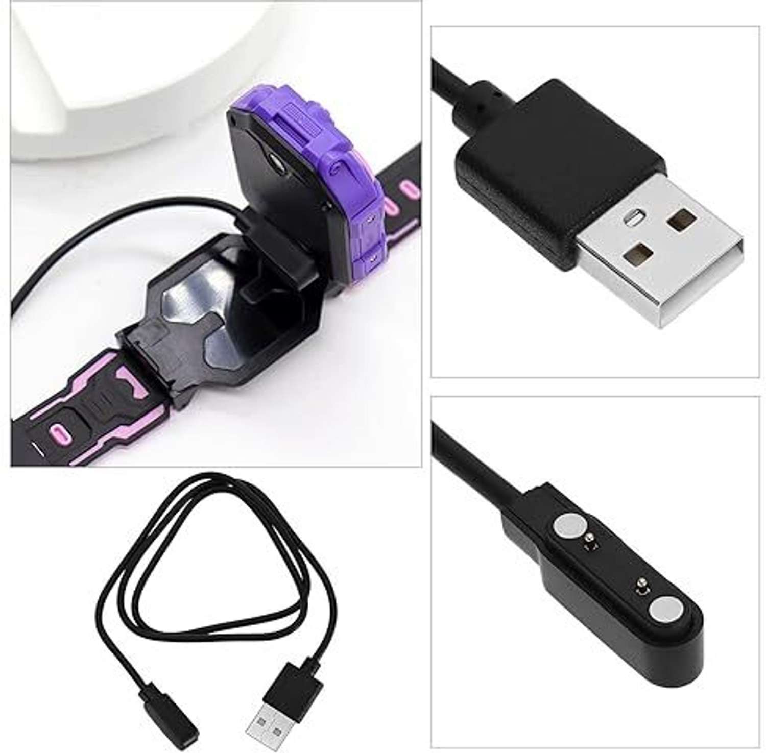 Image of Expresscraft FBN Smart Watch Magnatic Charger Compatible M8 plus- plus, Black Charging Pad