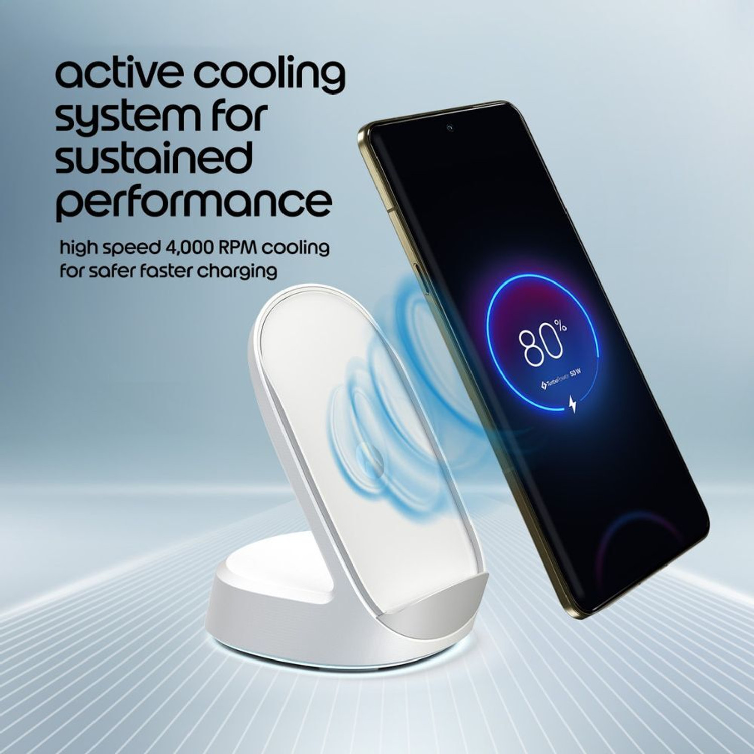 Image of MOTOROLA TurboPower 50W Wireless Charging Stand Charging Pad