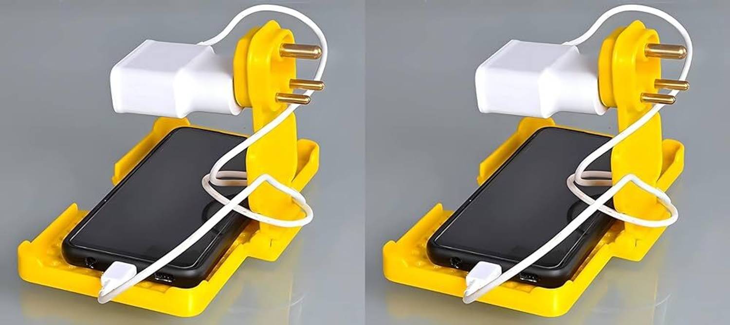 4uonly Wall Holder Stand for Charging Mobile Just Fit in Socket and Hang NMK17 Charging Pad