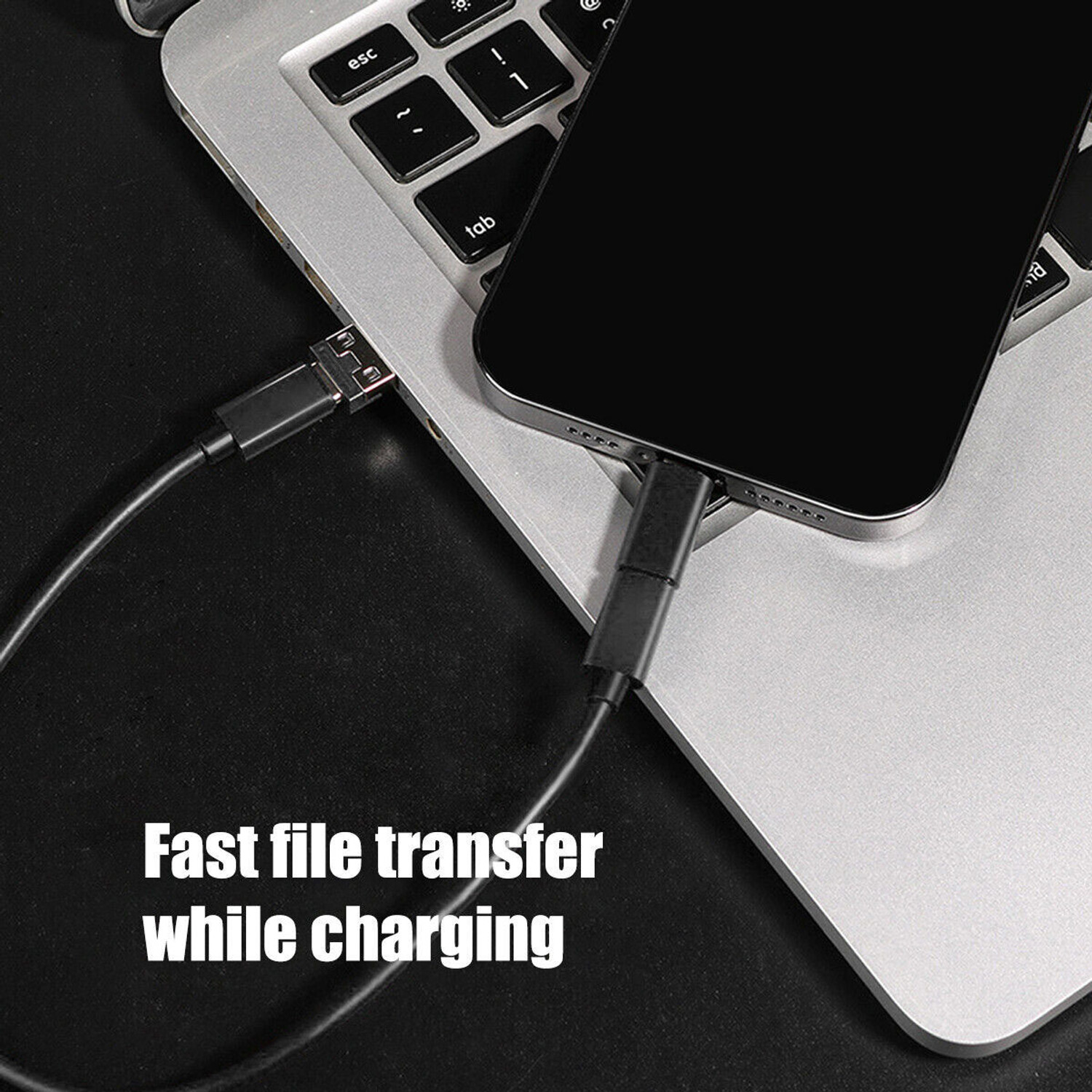 Image of BUFONA Multi Charging Cable Adapter OTG 5in1 Data Cable Set with 60W Fast ChargingCable Charging Pad