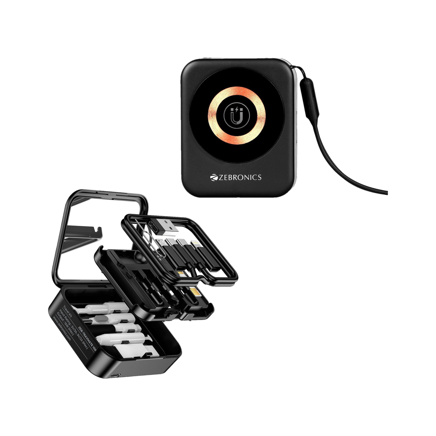 Image of ZEBRONICS ZEB-TRAVMATE 100 (Black) Charging Pad