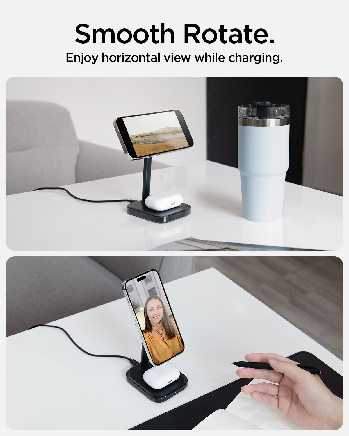 Image of Spigen PF2402 Qi2 15w MagSafe Charging Pad