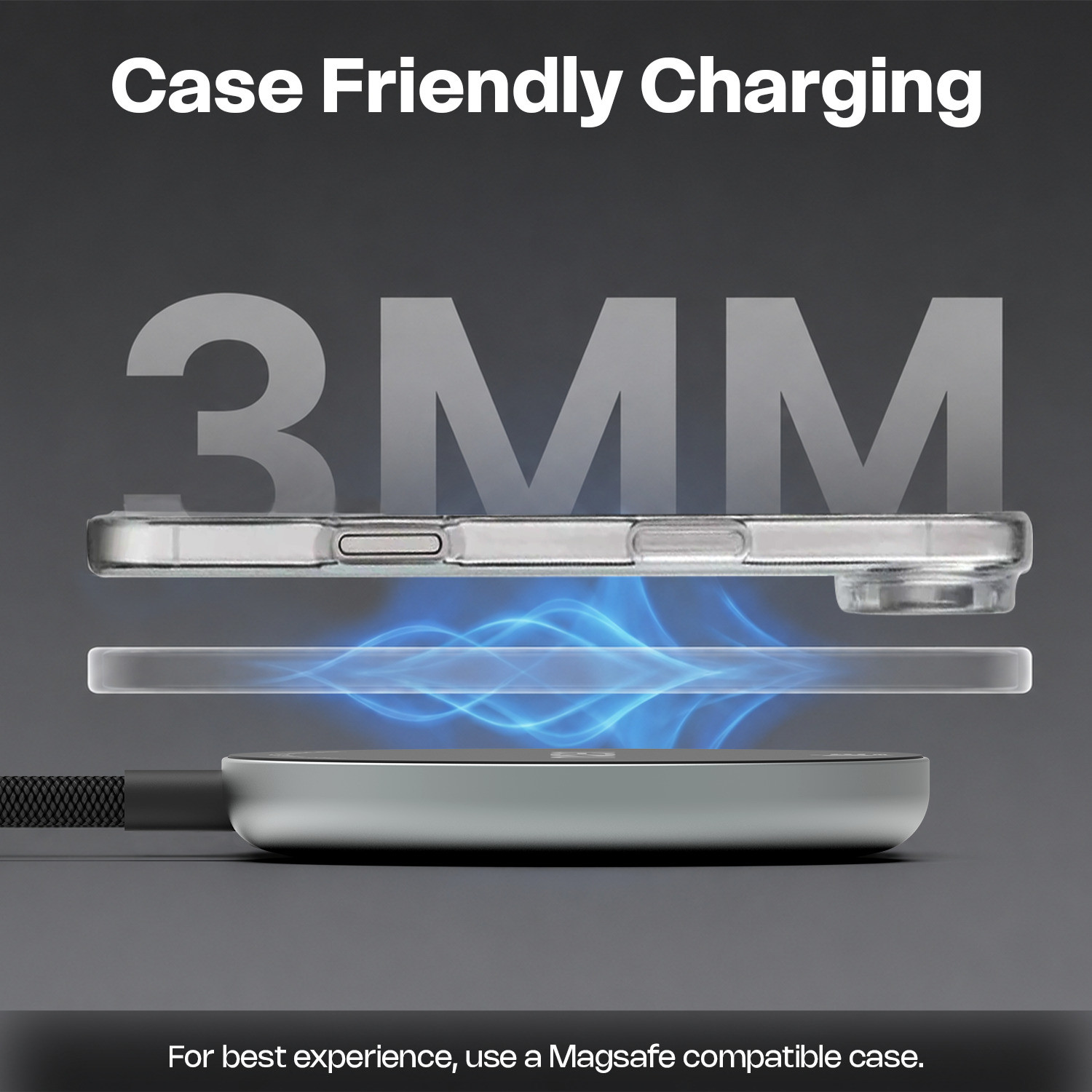 Image of AMKETTE Air 470, 25W Qi2.2 25W Magsafe Wireless Charging Pad