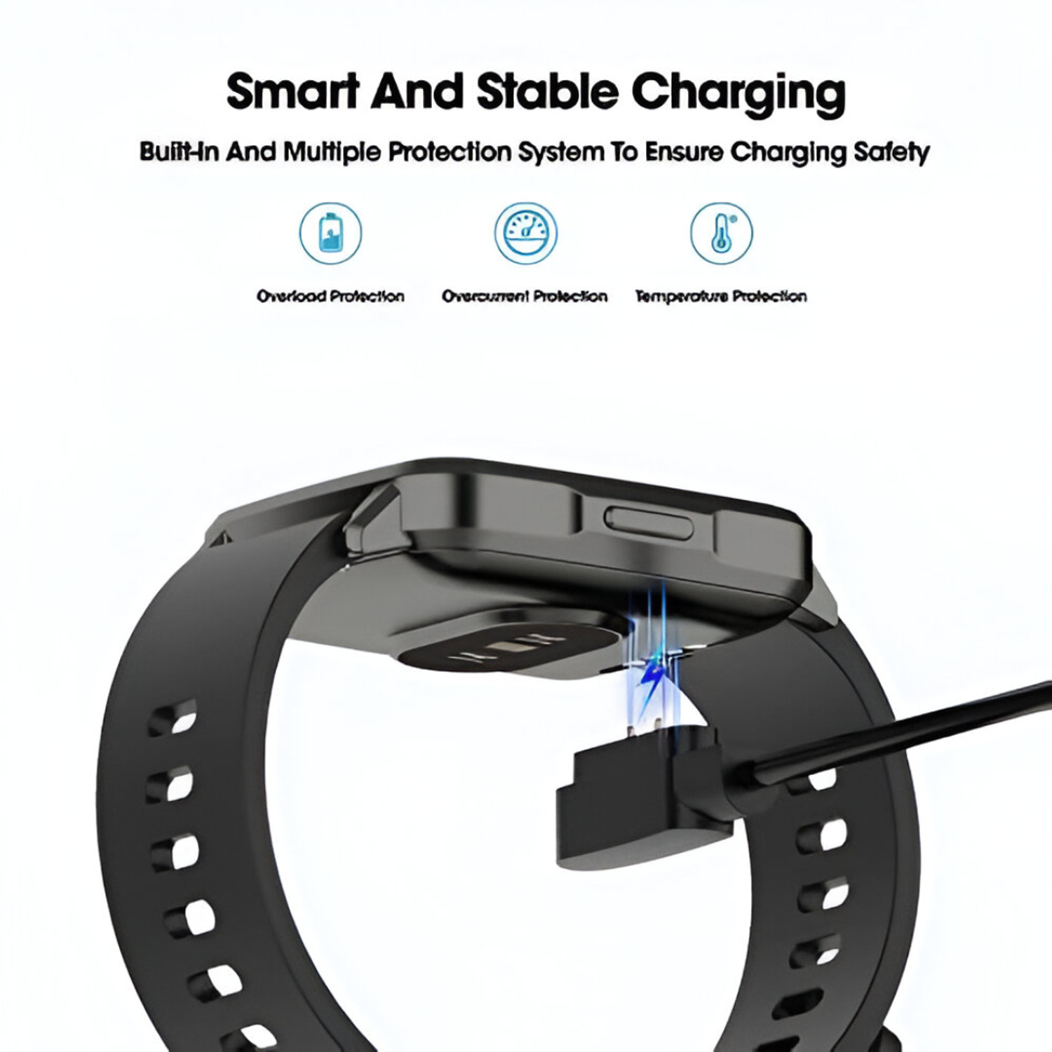 Image of The Ecletcron Bay Original 2 Pin Magnetic Watch Flash Charging Cable 3.5mm Pin Length Charging Pad