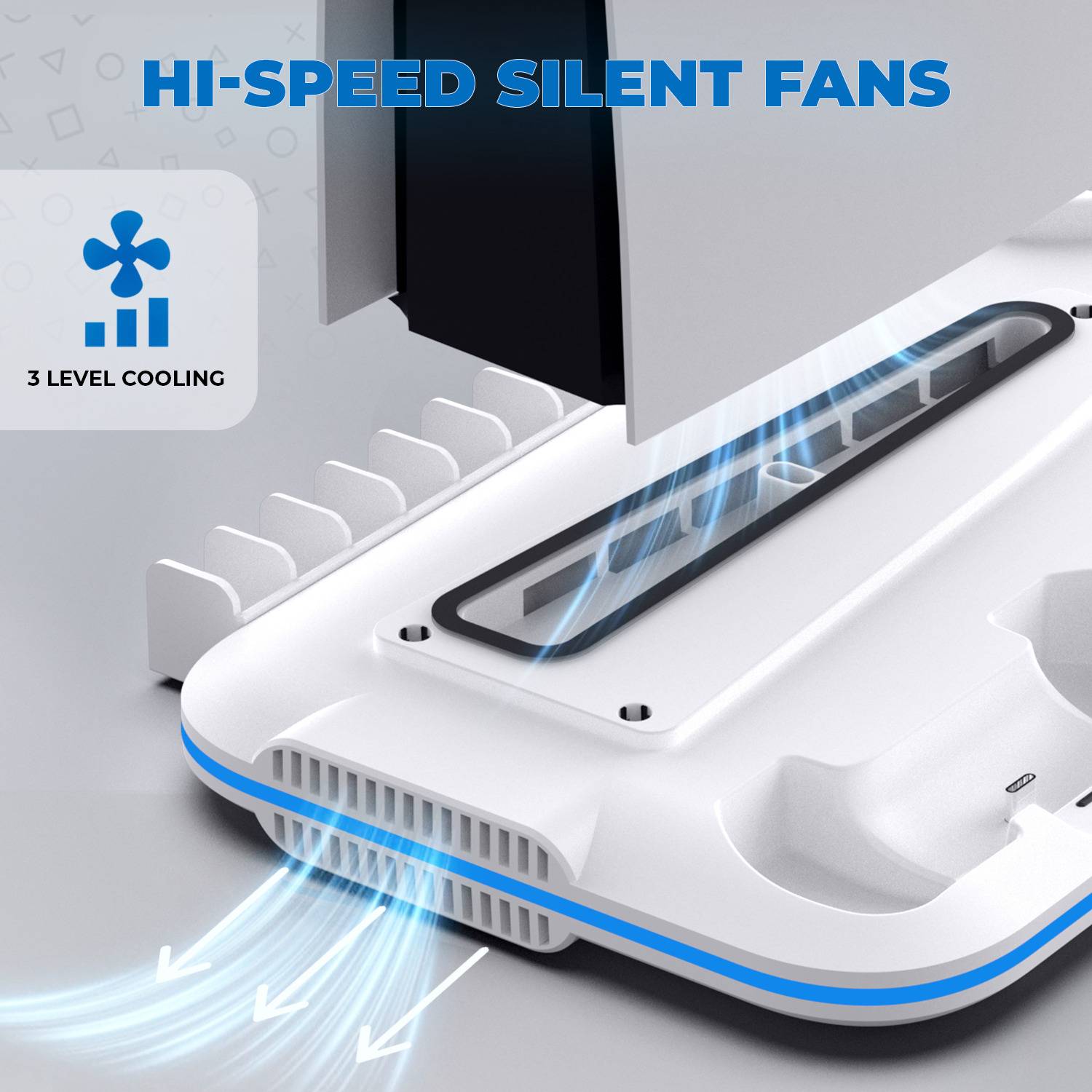 EVOFOX PS5 Cooling Dock with Dual Charging - Image 3