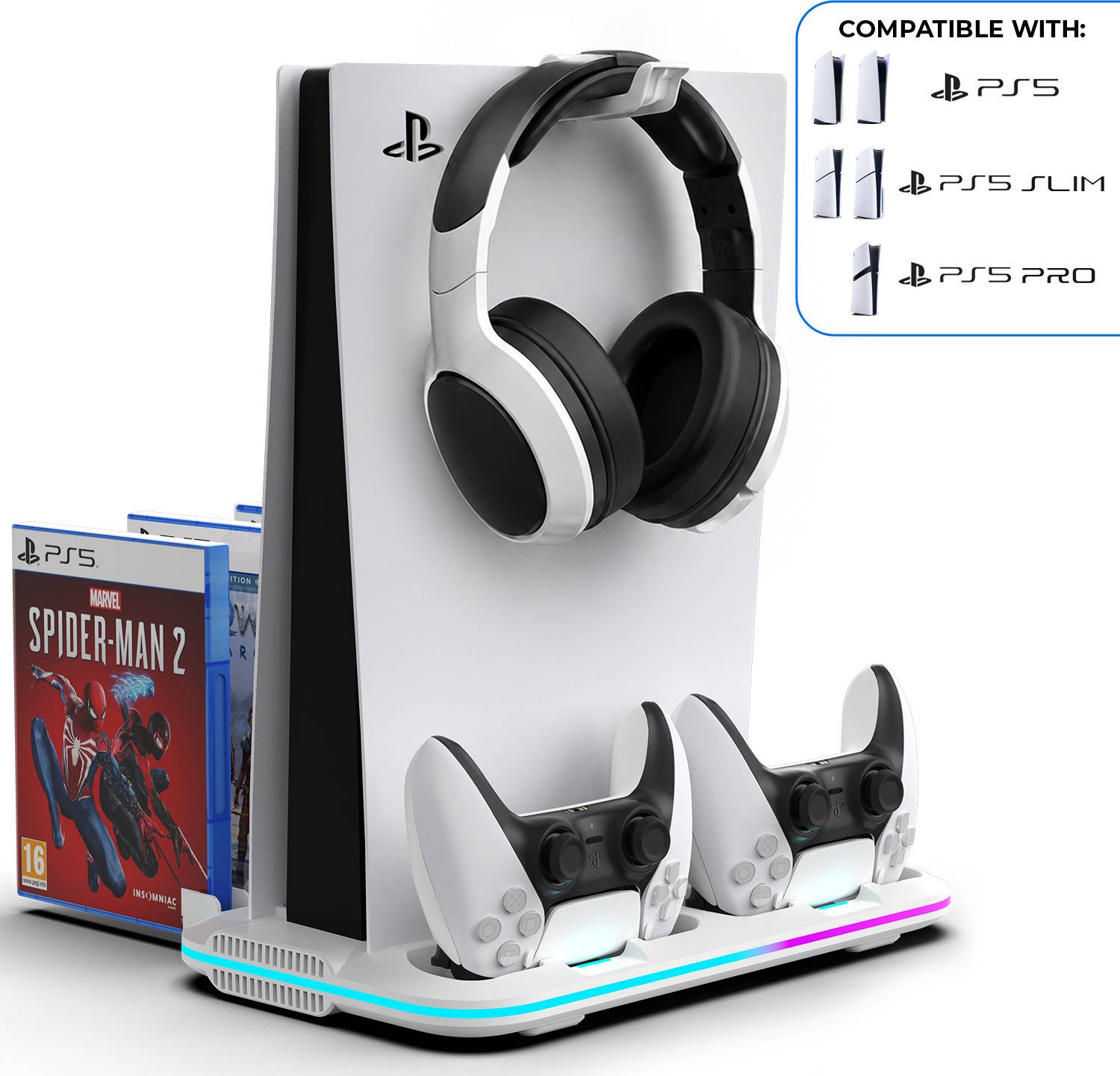 EVOFOX PS5 Cooling Dock with Dual Charging
