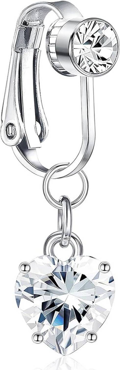 non piercing jewelry faux belly piercing