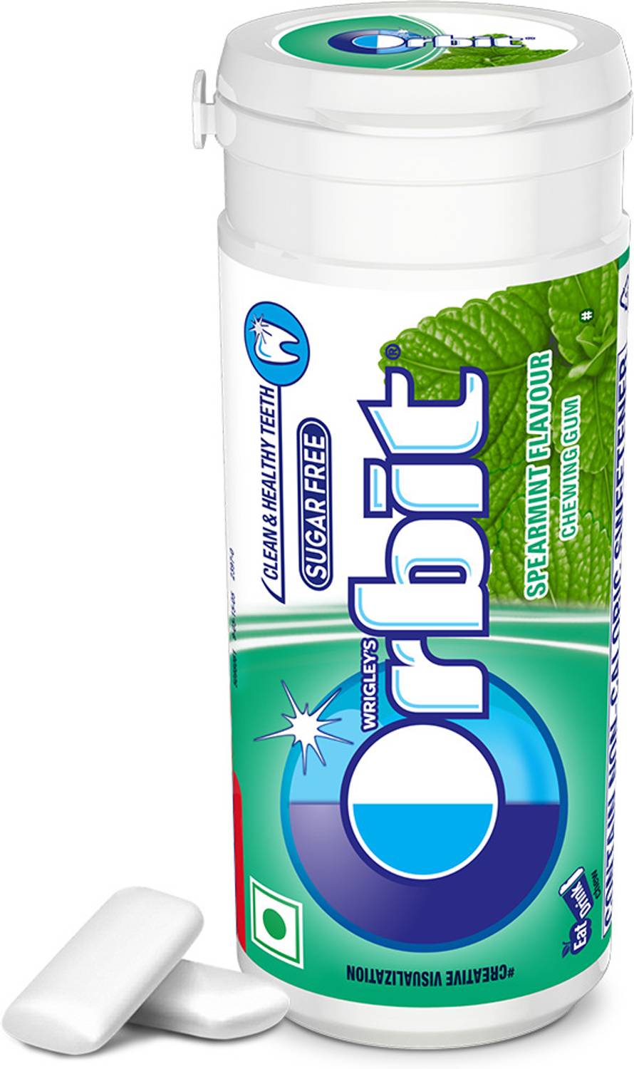 ORBIT Spearmint Sugar Free Chewing Gum Tube - Image 2