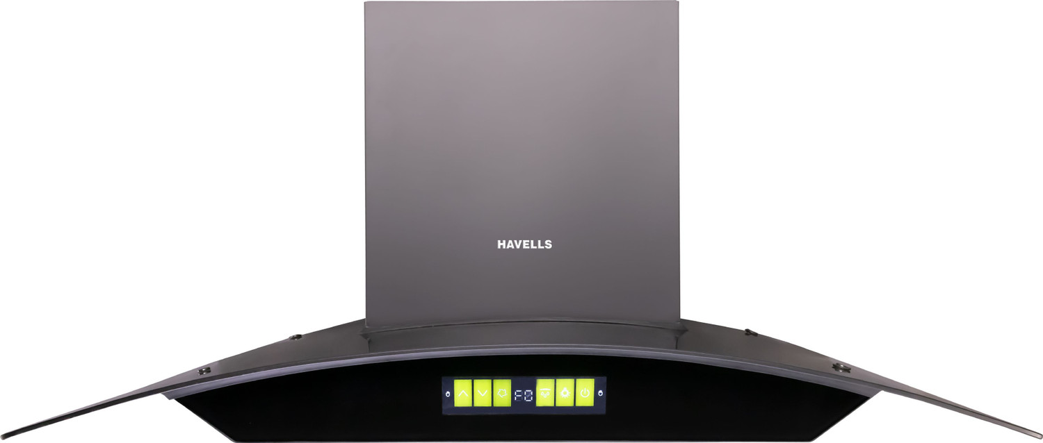 Image of HAVELLS Polaris BLDC 60cm Curved Glass Kitchen Chimney 1600 CMH 56.5 cm Auto Clean Chimney