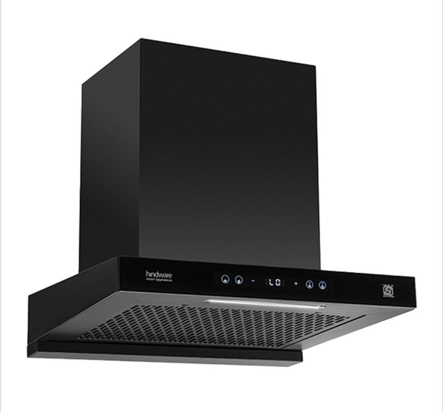 Image of Hindware Darcia BLDC 60 Auto Clean Wall Mounted Black 1500 CMH Chimney