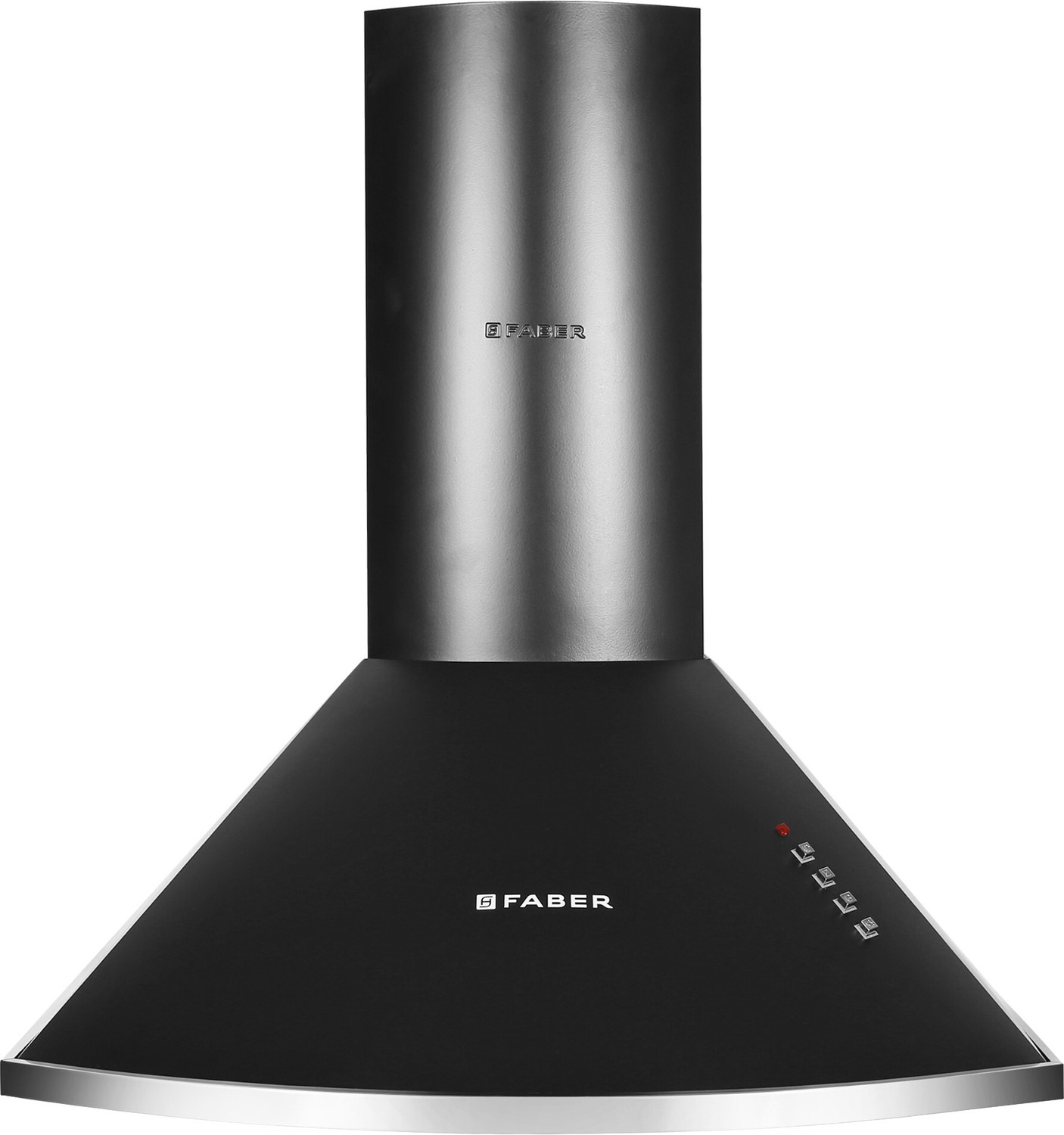 Image of FABER HOOD CLASS PRO PB BK LTW 60 Pyramid Shape 60cm|3 Layer Baffle filter|Powerful suction |Low Noise Wall Mounted Black 1000 CMH Chimney