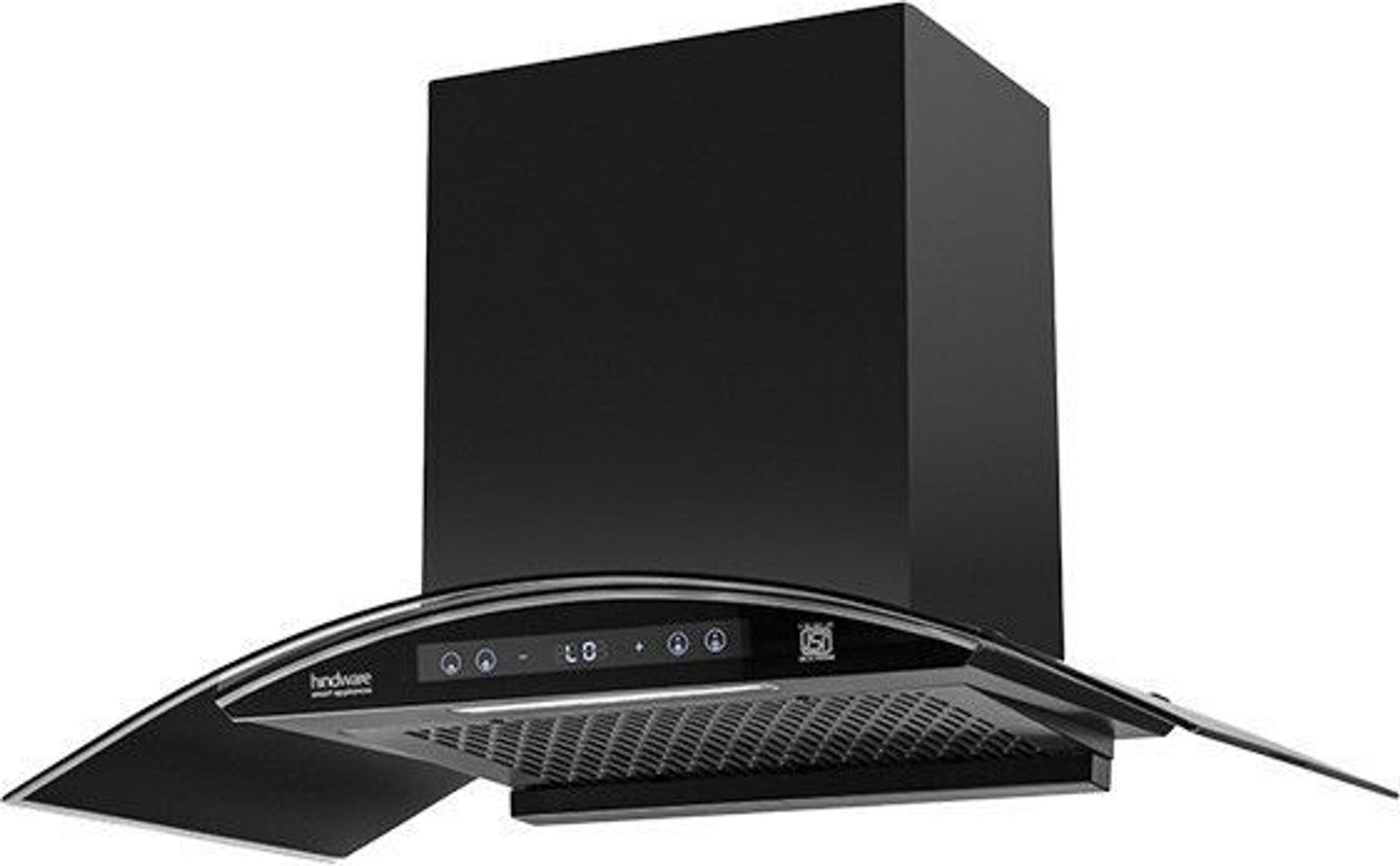 Image of Hindware DIVINA BLDC 90 cm Chimney | 1400 CMH Auto Clean Wall Mounted Black 1400 CMH Chimney