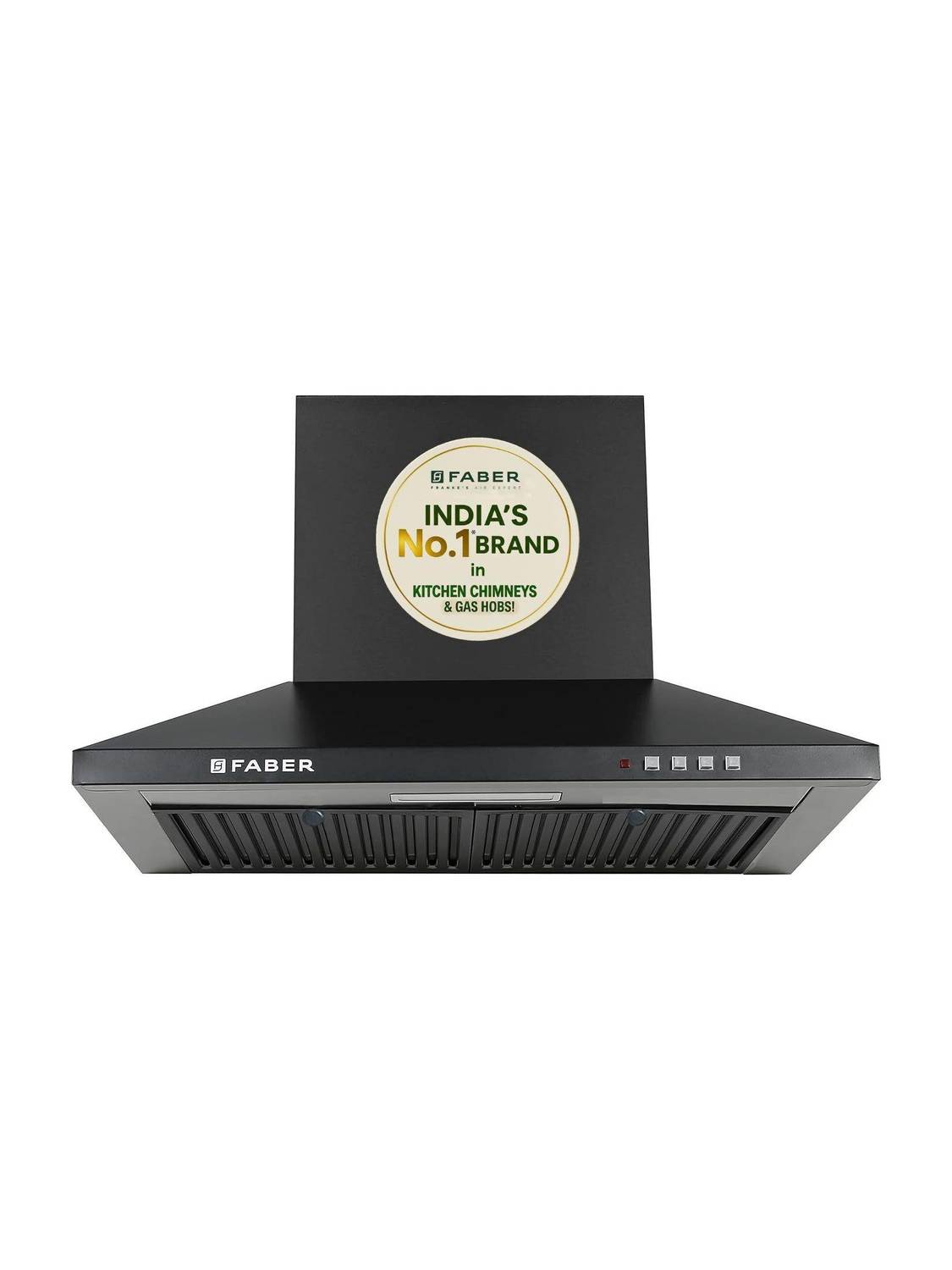 FABER HOOD PLUTO PB BF BK 1000 CMH 60 cm Pyramid Shape 60cm|3 Layer Baffle filter|Powerful suction |Low Noise Chimney