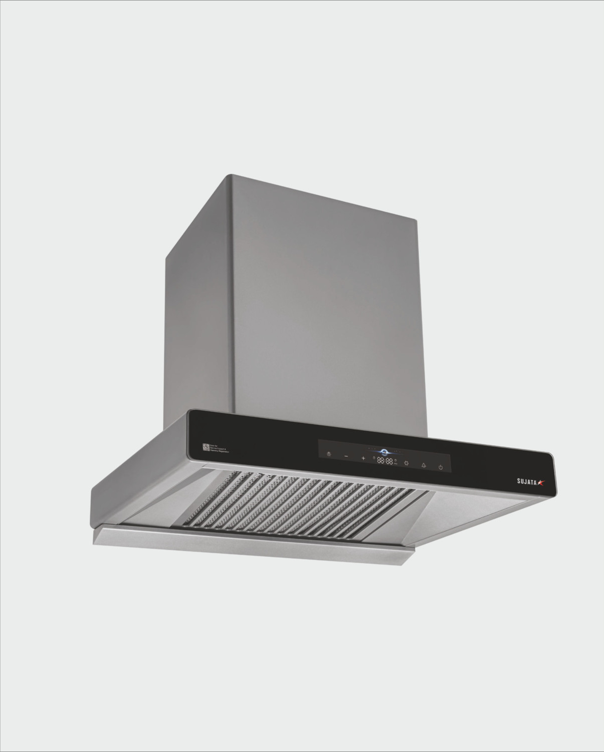 Image of SUJATA Zircon 75 1750 CMH Auto Clean Chimney Motion Sensor 75 cm Grey 1750 CMH 75 cm Auto Clean Chimney