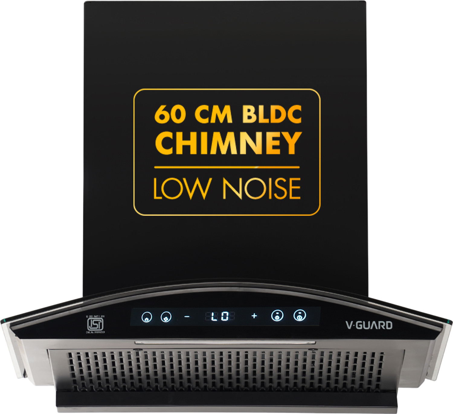 Image of V-Guard BX 60 BLDC 60 cm 1500 CMH 60 cm Auto Clean Chimney